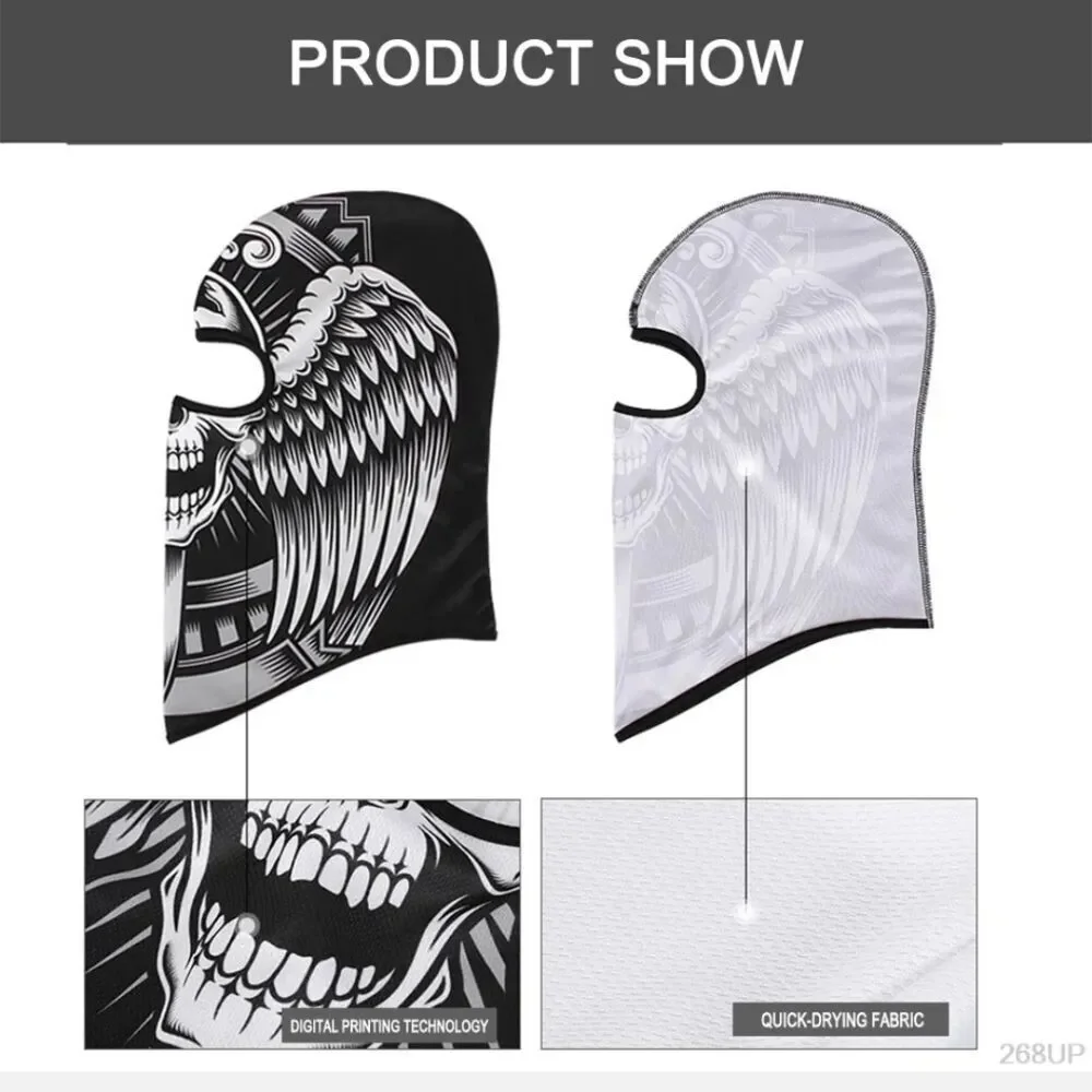 Tactical Skull Ghost Printed Full Face Mask Balaclava Halloween Ski Motorcycle